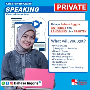 Kelas Online Private Bahasa Inggris Speaking