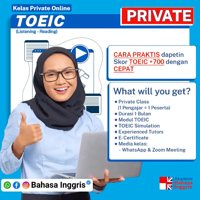 Kelas Online - TOEIC PRIVATE
